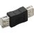 18012S USB A -USB A aljzat adapter