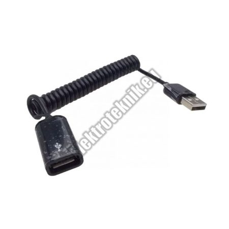 18048 USB hosszabbító kábel- spirál 1m