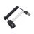 18048 USB hosszabbító kábel- spirál 1m