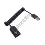 18048 USB hosszabbító kábel- spirál 1m