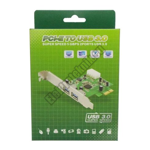 18054 2x USB 3.0 PCI-E bővítőkártya