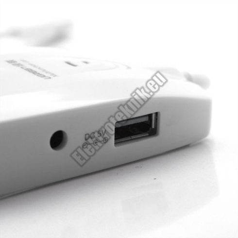 19063 USB 2.0 hálózati adapter és 3 portos USB HUB