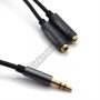 19074 3,5mm sztereó jack elosztó, 20cm