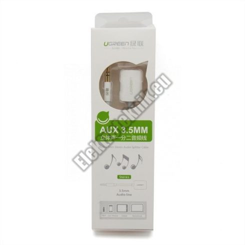 19075 3,5mm sztereó jack elosztó, 25cm