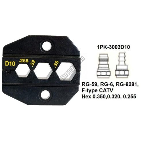 1PK-3003D10 Krimpelő fej F csatlakozóhoz