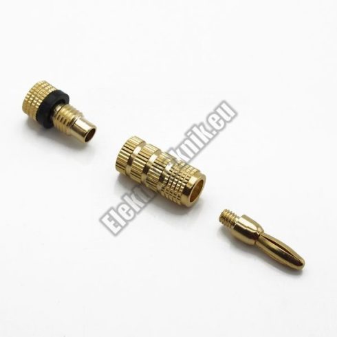 2001 Banán dugó, aranyozott (fekete)