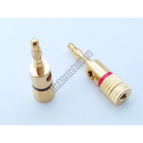 2016 Banán dugó piros-fekete, aranyozott