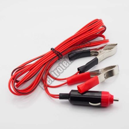 2085AD Autós szivargyújtó dugó akku csipeszhez