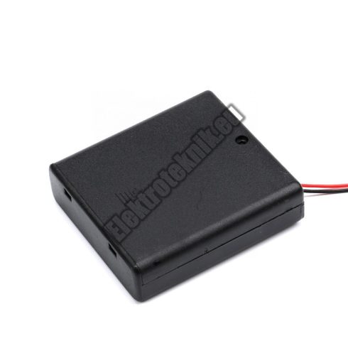 2146L 4-es AA elem tartó beépített kapcsolóval 