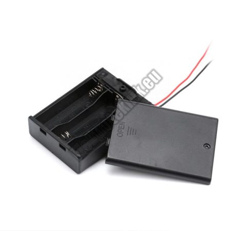 2147 3-as AA elemtartó beépített kapcsolóval