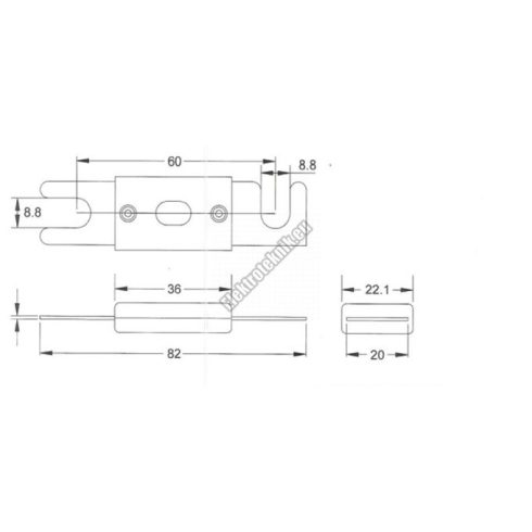 2267 Autó Hi-Fi biztosíték 200A