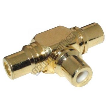 2550G-KA RCA elosztó aranyozott