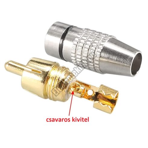 2553L RCA dugó Fekete-Piros