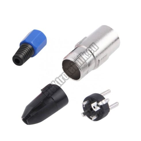 3024BL 3 pólusú XLR dugó
