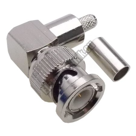 3197 BNC 90°krimp. dugó RG58