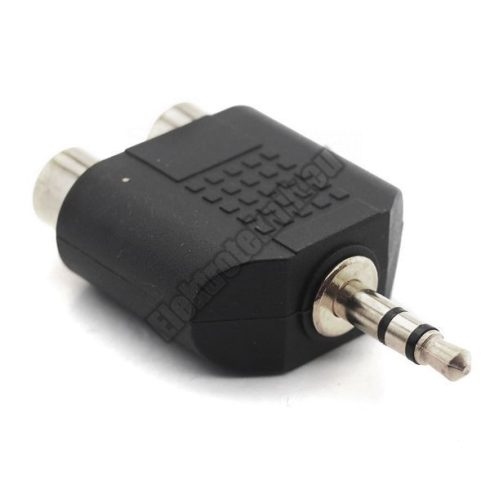 4102 JACK dugó 3,5mm sztereo - 2 RCA aljzat. 