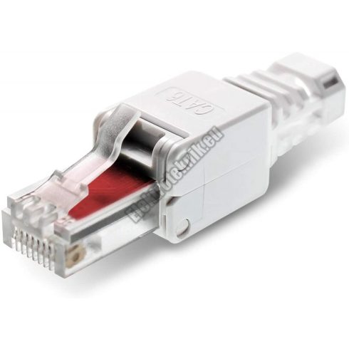 5003D RJ45 szerszám nélkül szerelhető moduláris dugó 8P8C CAT6, CAT7 UTP tömör erű kábelre