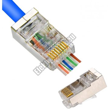   5003P EZ-RJ45 moduláris dugó 8P8C CAT5e FTP tömör erű kábelre