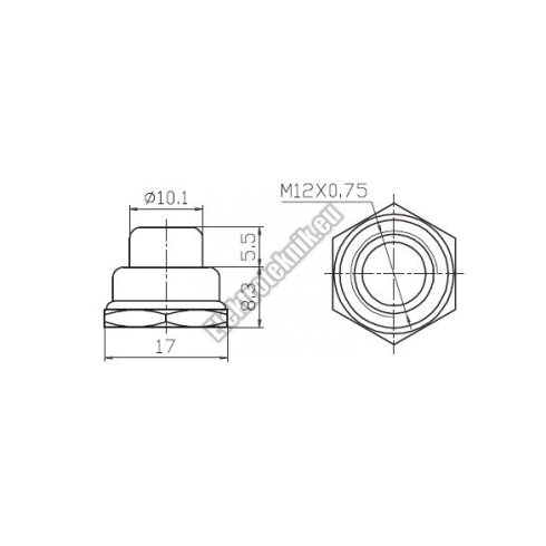 5415 Kapcsolóra vízmentes sapka.