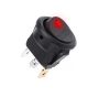 5430RD 1ák.3p.2áll.Billenő kapcsoló.12V/16A.Piros LED világítással.