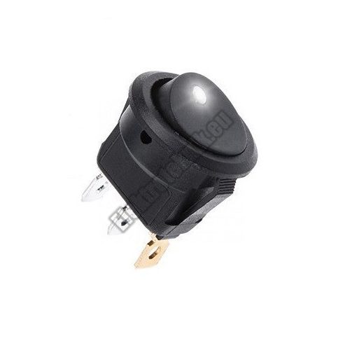  5430WH 1ák.3p.2áll.Billenő kapcsoló.12V/16A.Fehér LED világítással. 		