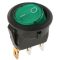   5431GR 1ák.3p.2áll.Világító billenő kapcsoló.12V/16A.Zöld világítással. 