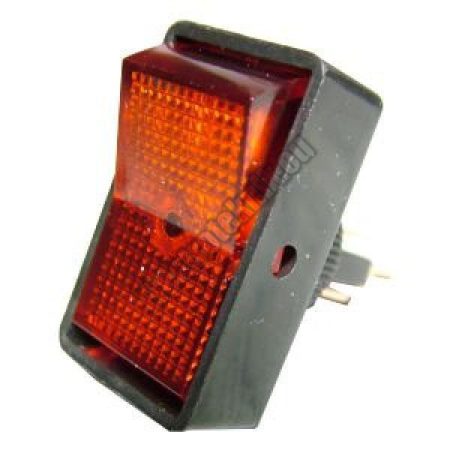 5434 1ák.3p.2áll.Világító billenő kapcsoló.12V/20A.Piros világítással.