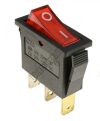 5591RD 1ák.3p.2áll.Világító billenő kapcsoló.250V/15A.Piros világítással. 