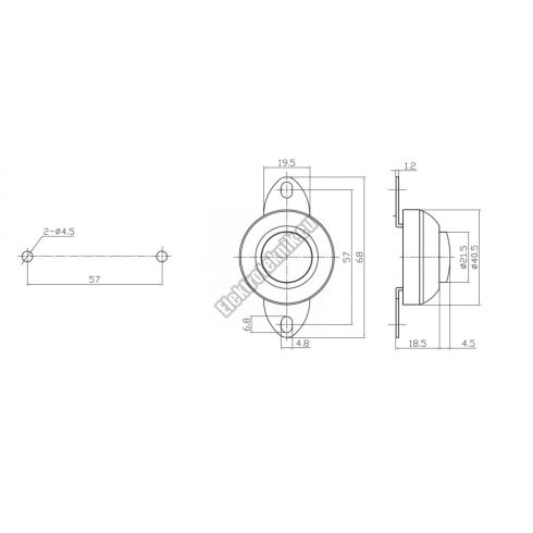 5603 1ák.2p.Nagy méretű nyomógomb.12V/6A.