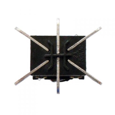 5651 2ák.6p.Nyomógomb.250V/2A.ON-(ON).