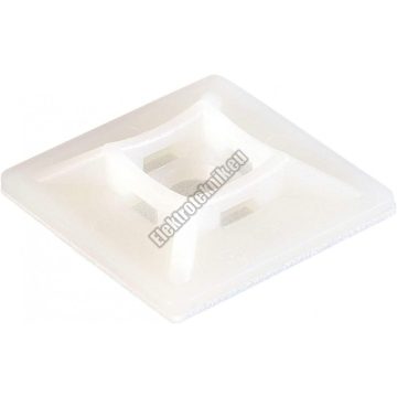 58345WH Csavarozható, öntapadós kábelkötegelő talp