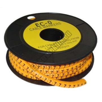 5893AC-7 Kábel jelölő 7-es 3,6-7,4mm2