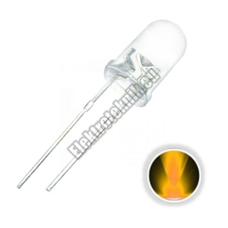 6070 5mm narancssárga LED.