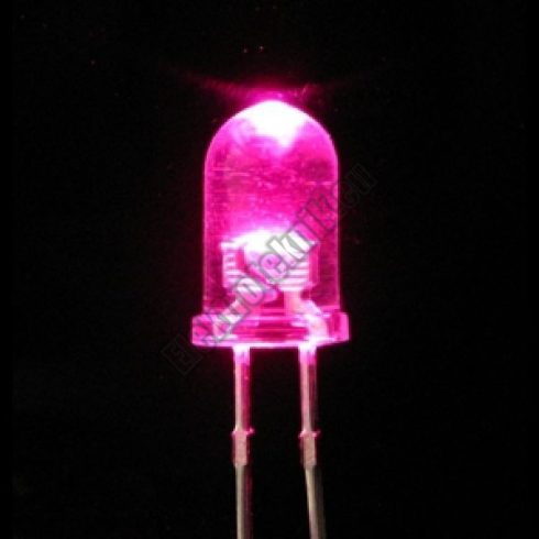 6073 5mm rózsaszín LED.