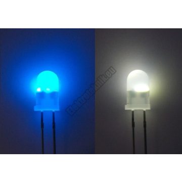 62243 5mm villogó kék-fehér LED