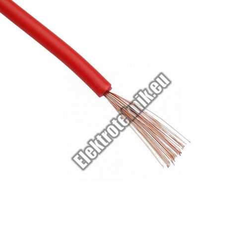 6550RD 0.5mm² 1 eres réz kábel piros