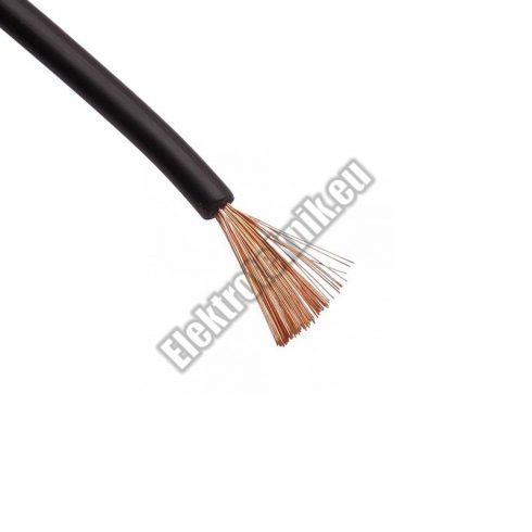 6551BK 1.0mm² 1 eres réz kábel fekete