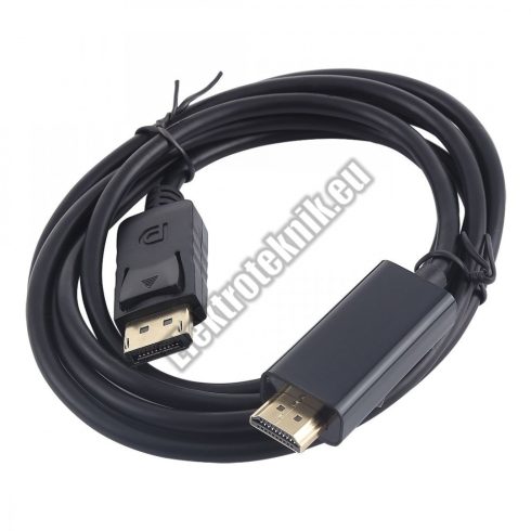 7681 DisplayPort - HDMI csatlakozókkal szerelt kábel.