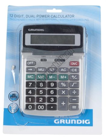 80043 Számológép 12 digit GRUNDIG 