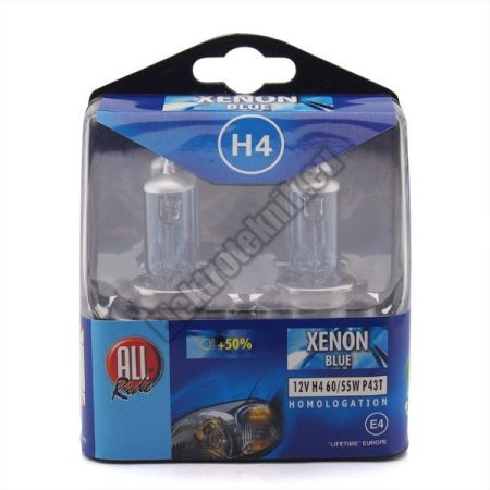80125 All Ride Autós izzókészlet H4 XENON BLUE