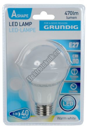 80167 LED izzó E27 5W GRUNDIG