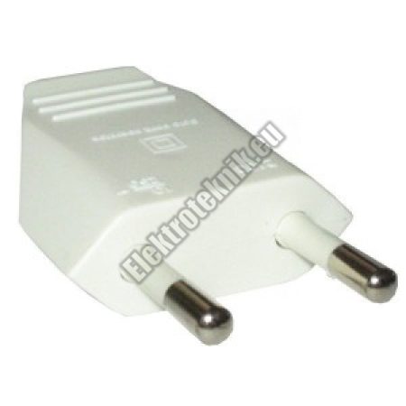 8550-02 Földeletlen hálózati EURO lengő dugó 250V. 