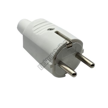 8550-04W Földelt hálózati lengő dugó gumírozott 250V. 