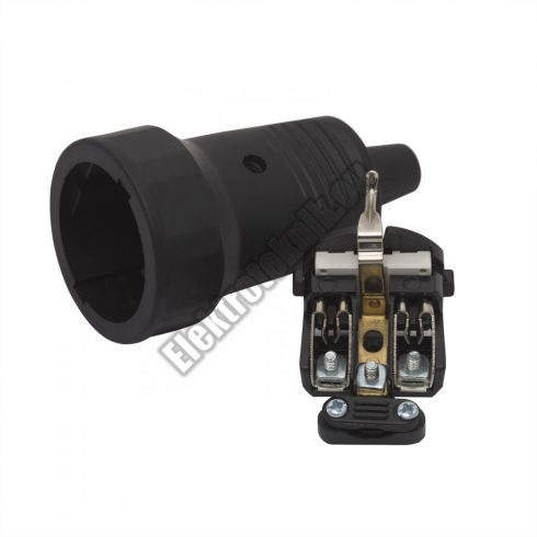 8550-05 Földelt hálózati lengő aljzat gumírozott 250V.