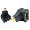 92274 HDMI aljzat/mikro HDMI dugó 90 fokos