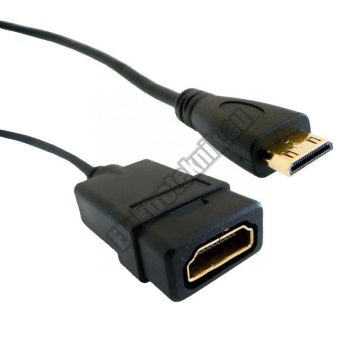 92295 HDMI aljzat, mini HDMI dugó 13,5cm