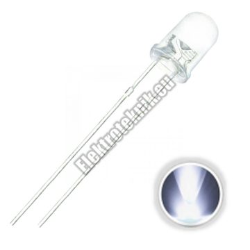 92326WH 5mm fehér LED