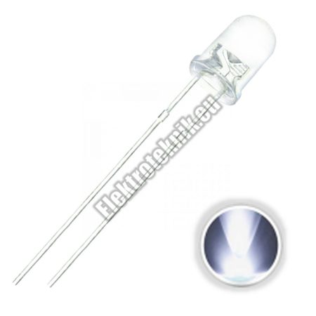 92326WH 5mm fehér LED.