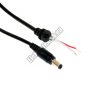 92449 5,5/2,1/11mm DC dugóval szerelt kábel.