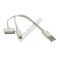   92510 USB kábel USB "A" dugó - mikro USB dugó + Dock connector dugó